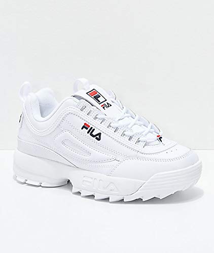 fila white sports shoes