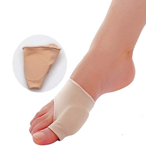 Dunnomart 2pcs/Pair Great Toe Cyst Foot Care Tool, Stretch Nylon Hallux Valgus Guard Cushion Bunion Toe Separator Thumb valgus Protector