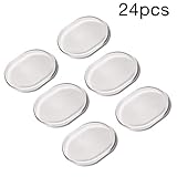 AIEX 24 Pieces Drum Dampeners Drum Damper Gel Pads Silicone Non-toxic Soft Clear Drum Silencers Drum Mute for Drums Tone Control
