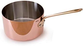 Mauviel 1830 - The Worlds Finest cookware - 14 cm Saucepan Brass Handle m'heritage 250b