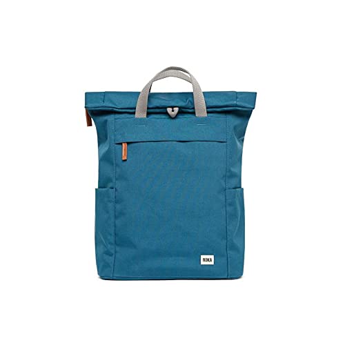 ROKA London Finchley A Small Sustainable Canvas Backpack (Marine) — image 1