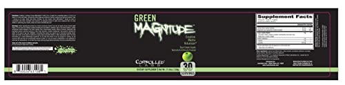 CONTROLLED LABS Green Magnitude Supplement, Synergistic Creatine Formula Powder, Promotes Strength, Stamina, and Performance, (Sour Green Apple, 30 Servings)