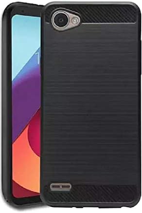 BlueArmor Armor Shock Proof Brushed Back Cover Case For LG Q6 (Black)
