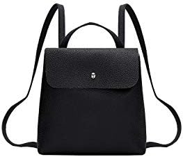 Zipper Patchwork Mini Solid Women Girl Pure Color Leather Mini School Bag Backpack Shoulder Bag,G