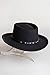 Overland Sheepskin Co Quincy Crushable Wool Waterproof Gambler Hat Black