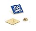 TANG SONG 40PCS JW.ORG Square Gold Lapel Pins Jehovah Witness JW.org Neck Tie Hat Tack Clips Women or Men Suits, 1