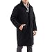 Alpine Swiss Zach Mens Wool Trench Coat Knee Length Overcoat Black Lrg