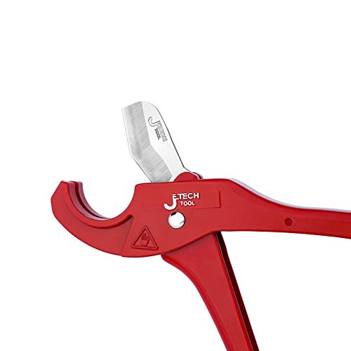 Jetech PVC Pipe Cutter 11/4 Inch, Spring Loaded PEX Tubing Cutter with