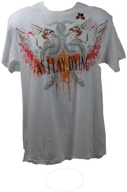 Rock Solid Shirts As I Lay Dying Slim Snakes Fit Mens T-shirt White L