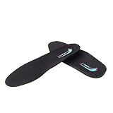 footinsole 0.4-Inch Height Increase Shoe Insoles, Large - Black