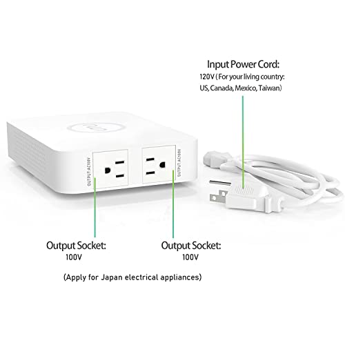 120V to 100V Voltage Converter 500watts Step Down toroidal Voltage