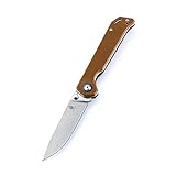 KIZER Knives Pocket Knife with Clip Brown G10 Handles Material EDC Folding Knife, Begleiter V4458A4