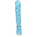 UHair Light Blue Jumbo Braiding Hair Extensions Jumbo Braid Crochet Colorful Hair High Temperature Synthetic Fiber Hair Extension for Women(100G/pc, 3 pcs/lot)