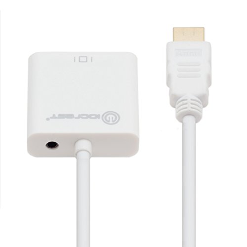 IO Crest Active HDMI to VGA Adapter with Audio Support Via 3.5mm Jack (SY-ADA31044)