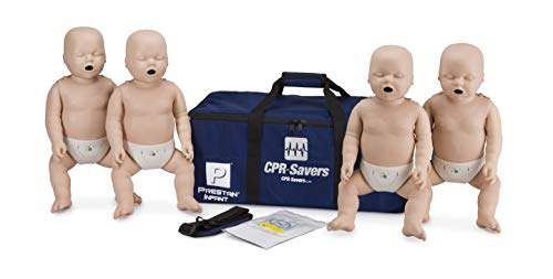 CPR Savers Prestan Professional Economical Infant CPR Training Manikin, Medium Skin, 4-Pack, PP-IM-400-MS