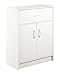 KOVALENTHOR Double Doors Shelves Bathroom Wall Storage Cabinet, Wooden Storage Cabinets Organizer, White