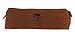 RUSTIC TOWN Leather Pencil Case - Zippered Pen Pouch for Professional Work & Office (Brown)