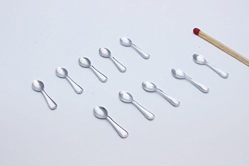 10 Psc of Spoon Dollhouse Miniature Handmade Food Supply