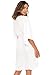 Back From Bali Womens Short Sundress Flowy Boho Beach Dress with Beaded Deep V Neck, Casual Sexy Summer Party Dress White X-Large