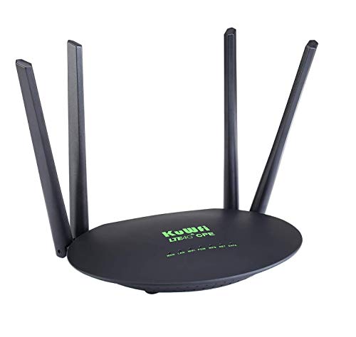 Router-4GLTE-WiFi-300MbpsKuWFi-Routercon-Ranura-Compatible-con-la-mayoria-de-operad-para-Tarjeta-SIM-con-una-Potente-Antena-4pcs-sin-Necesidad-de-configuracionRouter-WiFi-Cat4-Compartir-32-usuarios