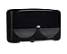 Tork Twin Mini Jumbo Toilet Paper Roll Dispenser Black T2, Protects Rolls, Elevation Range, 5555290