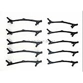 Leasiczg 10PCS Zinc Alloy Black Twig Branch Decorative Cabinet Wardrobe Furniture Door Drawer Knobs Pulls Handles Hardware(10