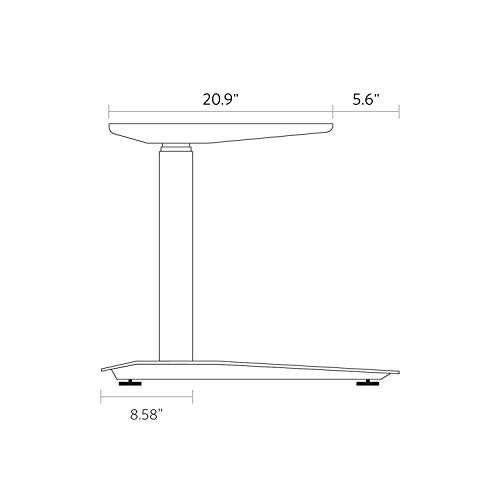 Jarvis Standing Desk Frame Only - Electric Adjustable Height Sit Stand Desk - 3-Stage Extended Range Frame with Memory Preset Handset Controller - Desk Top Not Included (Black, Extended Range)