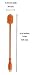 Harmony N More Silicone Bottle Brush Water Bottle Brush Cleaner for Washing Narrow Neck Containers, Vacuum Sports Bottle, Tumblers, Flask, Vase and Glassware Flexible Bottle Brush (Orange)