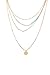 SUNNOW® Women's Bohemian Fashion Beads Turquoise Sequins Bar Pendant Multilayer Necklace