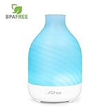 Aroma Essential Oil Diffuser,Aiho 200ml Ultrasonic Humidifier with 4 Timer Modes 14 Colors LED Lights and Auto Shut-off 5-in-1 Diffuser for Home Office