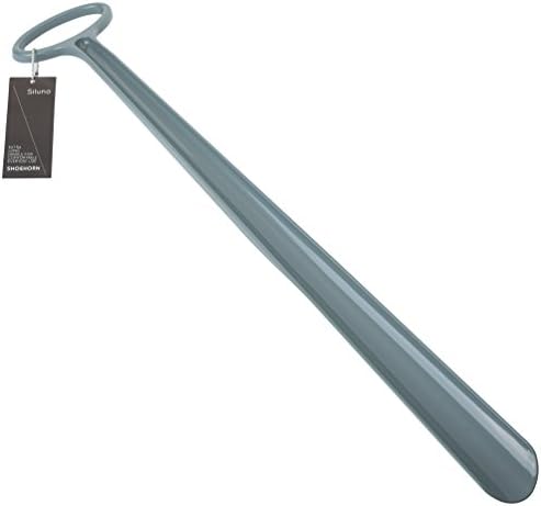 SILUNO 24” Inch Extra Long Handle Shoehorn – Shoe Horn Ring – Save your Back with our Ultra Comfortable Shoe Horn - Suitable for Men Women Kids Elderly – Durable Hard Plastic &amp;