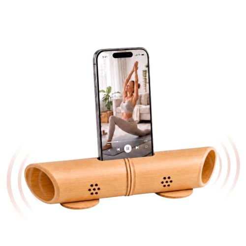 AIGRAHOM Bamboo Phone Stand Amplifier