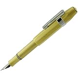 Brass Fountain Pen Small Fude Pen Nib Fine-Medium Size Pocket Pen for Business Signature,Handwriting sketch and Drawing in Metal Gift Box