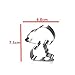 3 Pcs Cookie Cutter Set for Snoopy Shape - Stainless Steel