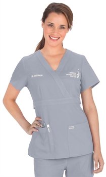 Grey's Anatomy 4153 Women's Mock Wrap Top Moonstruck S