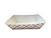 Mr Miracle 2.5 Pound Red White Plaid Paper Food Tray with Clear Plastic 4 Ounce Dip Cups. pack of 50 Sets of trays and Cups