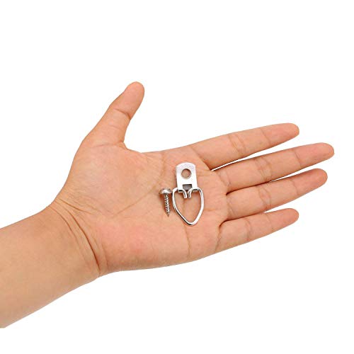 Jovitec Picture Hanging Kit 20 Pieces DRing Picture Hangers with