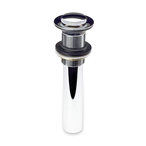 Decor Star PU-003-TC 1 1/2" Bathroom Faucet Vessel Vanity Sink Pop Up Drain Stopper Without Overflow Chrome