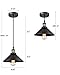 Deep Dream Industrial Pendant Light Shade Vintage Light Fixtures Pendant E26 E27 Base 3 Pack (Without Bulbs)