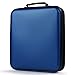 COOFIT CD Case, 160 Capacity DVD Storage DVD Case VCD Wallets Storage Organizer Flexible Plastic Protective DVD Storage Blue primary