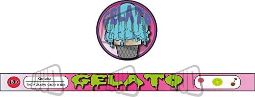 Loud Packaging 100ml Pressitin - Tuna Cans Gelato Stickers Printed High Gloss Vinyl Includes Side Tin and Strain & Design - Wraps & Lid Slaps Label - 3.5 Garms Count 20