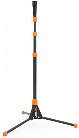 Bownet Utilitee Baseball Softball Batting Tee Complete - Wrap Top - Portable - Carrying Bag - Hitting Practice - All Weather - 28"-51" Adjustable Height