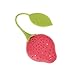 Aveks Design Loose Tea Leaf Strainer Herbal Spice Infuser Filter, Red.,