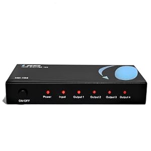 Amazon.com: OREI HD-104 1x4 4 Ports HDMI Powered Splitter for Full HD