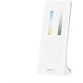 MiBOXER Y2-W CCT Vertical Remote 2.4GHz, 3-Zone Tunable White LED Dimmer, Color Temperature &amp; Brightness, Standing or Wall-Mount Remote, White or Black 2.4G