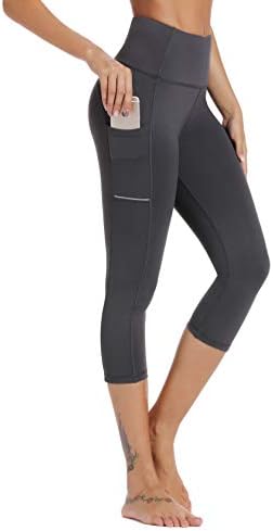 Olacia Yoga Leggings with Pockets High Waisted Yoga Pants Tummy Control Workout Leggings for Womens
