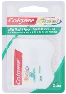 Colgate Total Size 25m Mint Dental Floss 1pc From Thailand by Smile lanna