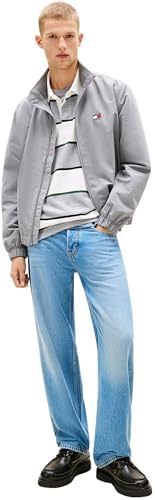 Herren Windbreaker Jacke mit Stretch-Bündchen und -Saum, Grau (Gravel Grey), XXL