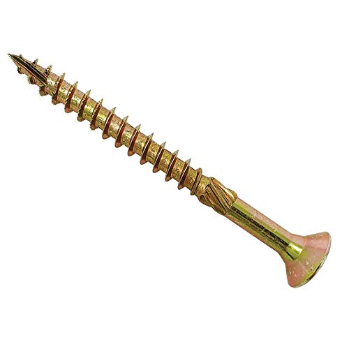 Spectre Advanced Multi-purpose Woodscrews | 4.0 x 70mm | Zinc Yellow Passivated | Bulk Box 500