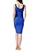 Liu & Qu Women's Maternity Sleeveless Tank Dresses Side Ruching Bodycon Dress for Daily Wearing or Baby Shower(Blue, S)